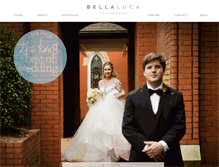 Tablet Screenshot of bellalucaphotography.com